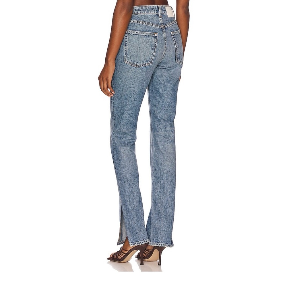 GRLFRND Women’s 26 Harlow High Rise Slim Boot with Slit in Divisadero Jeans - Picture 2 of 16